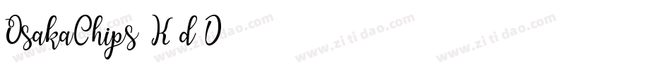 OsakaChips-K7d0D字体转换