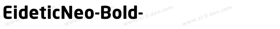 EideticNeo-Bold字体转换