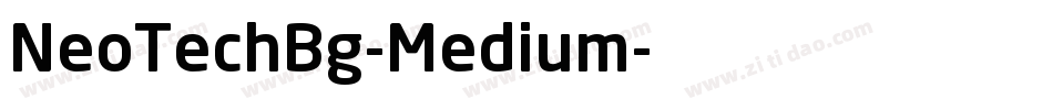 NeoTechBg-Medium字体转换