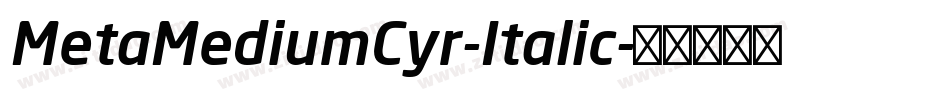 MetaMediumCyr-Italic字体转换