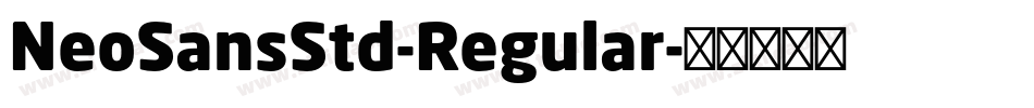 NeoSansStd-Regular字体转换