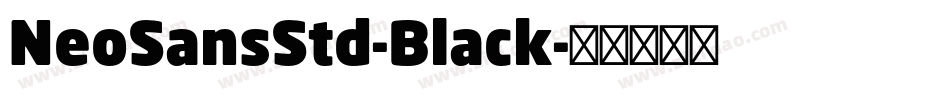 NeoSansStd-Black字体转换