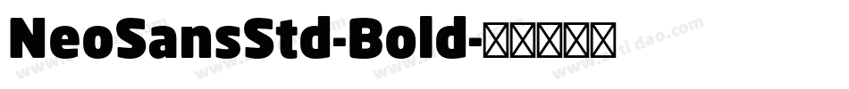NeoSansStd-Bold字体转换