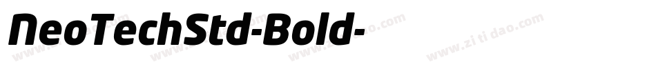 NeoTechStd-Bold字体转换