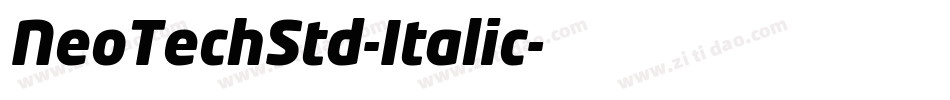 NeoTechStd-Italic字体转换