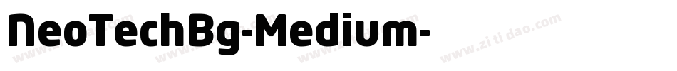 NeoTechBg-Medium字体转换