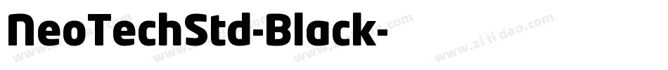 NeoTechStd-Black字体转换
