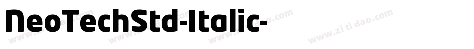 NeoTechStd-Italic字体转换