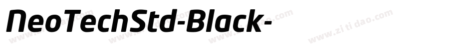 NeoTechStd-Black字体转换
