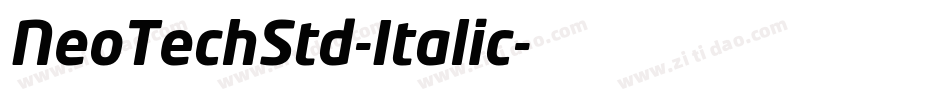 NeoTechStd-Italic字体转换