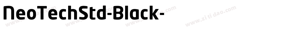 NeoTechStd-Black字体转换