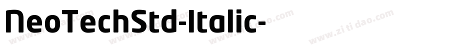 NeoTechStd-Italic字体转换