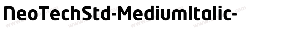 NeoTechStd-MediumItalic字体转换