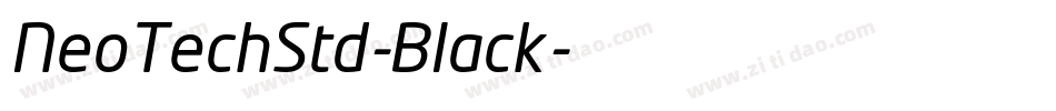 NeoTechStd-Black字体转换