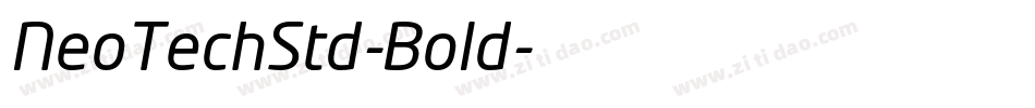 NeoTechStd-Bold字体转换
