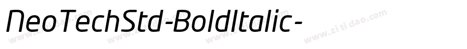 NeoTechStd-BoldItalic字体转换