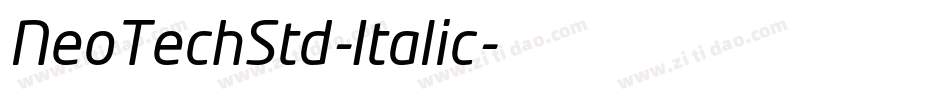 NeoTechStd-Italic字体转换