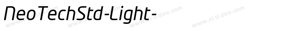 NeoTechStd-Light字体转换