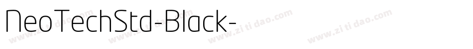 NeoTechStd-Black字体转换