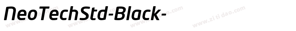 NeoTechStd-Black字体转换