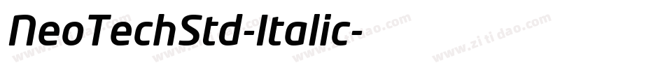 NeoTechStd-Italic字体转换