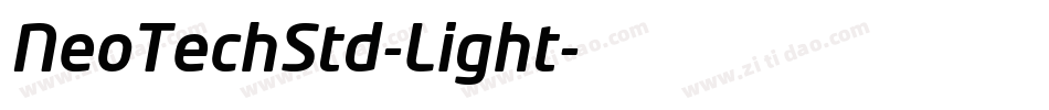 NeoTechStd-Light字体转换