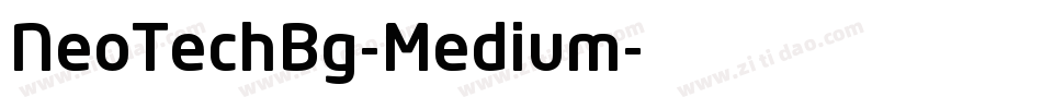 NeoTechBg-Medium字体转换