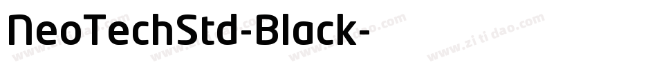 NeoTechStd-Black字体转换