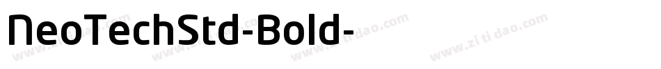 NeoTechStd-Bold字体转换