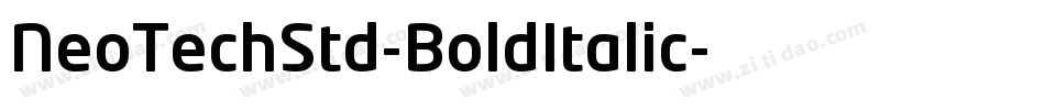NeoTechStd-BoldItalic字体转换