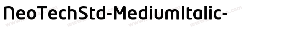 NeoTechStd-MediumItalic字体转换