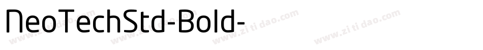 NeoTechStd-Bold字体转换