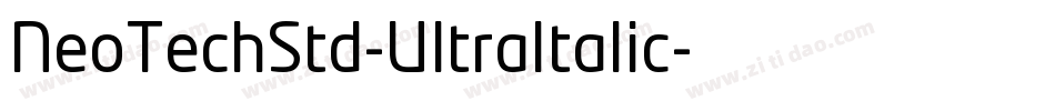 NeoTechStd-UltraItalic字体转换