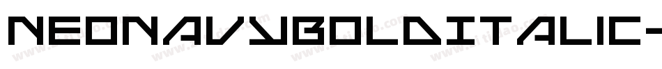 NeoNavyBoldItalic-dDX6字体转换