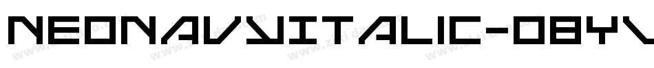 NeoNavyItalic-o8YV字体转换
