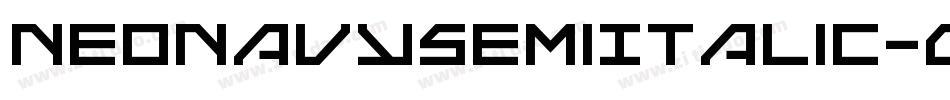 NeoNavySemiItalic-0X54字体转换