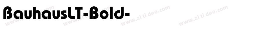 BauhausLT-Bold字体转换