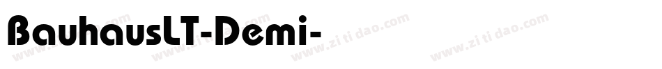 BauhausLT-Demi字体转换