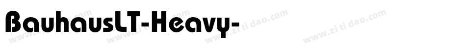 BauhausLT-Heavy字体转换