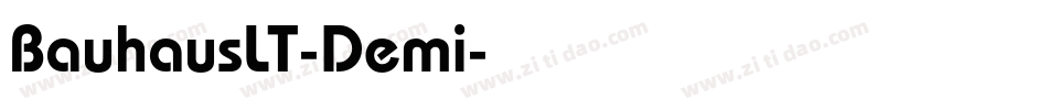 BauhausLT-Demi字体转换