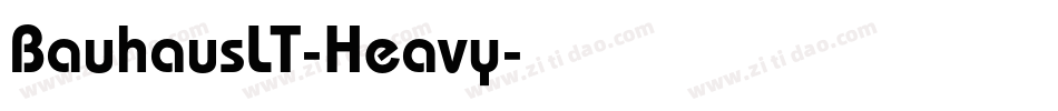 BauhausLT-Heavy字体转换