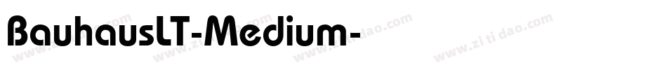 BauhausLT-Medium字体转换