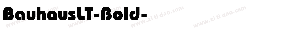 BauhausLT-Bold字体转换