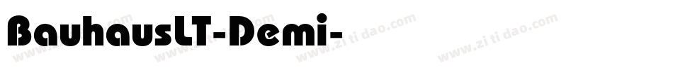 BauhausLT-Demi字体转换