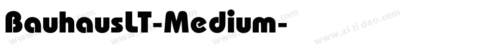 BauhausLT-Medium字体转换