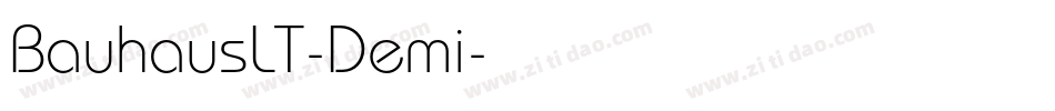 BauhausLT-Demi字体转换