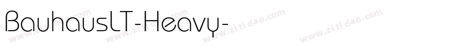 BauhausLT-Heavy字体转换