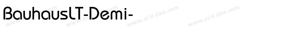BauhausLT-Demi字体转换