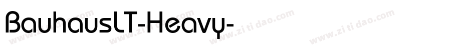 BauhausLT-Heavy字体转换