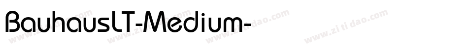 BauhausLT-Medium字体转换